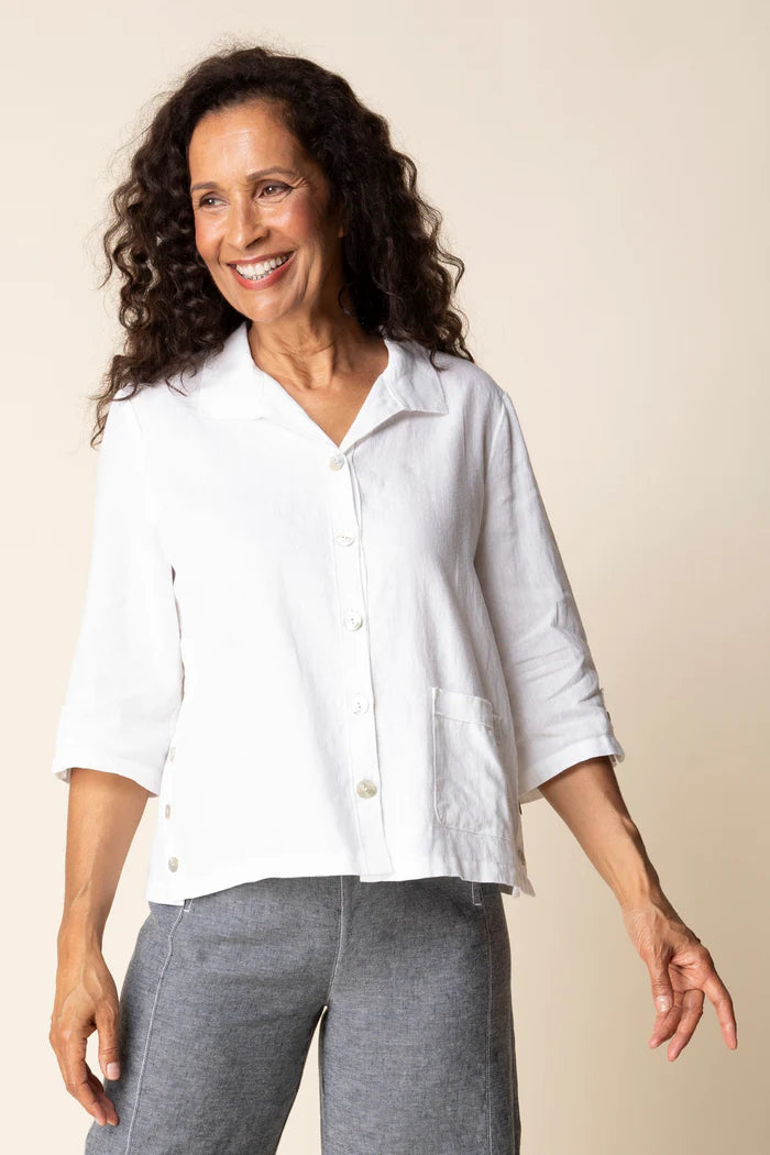 Favorite Camp Shirt (White) by Habitat Clothing