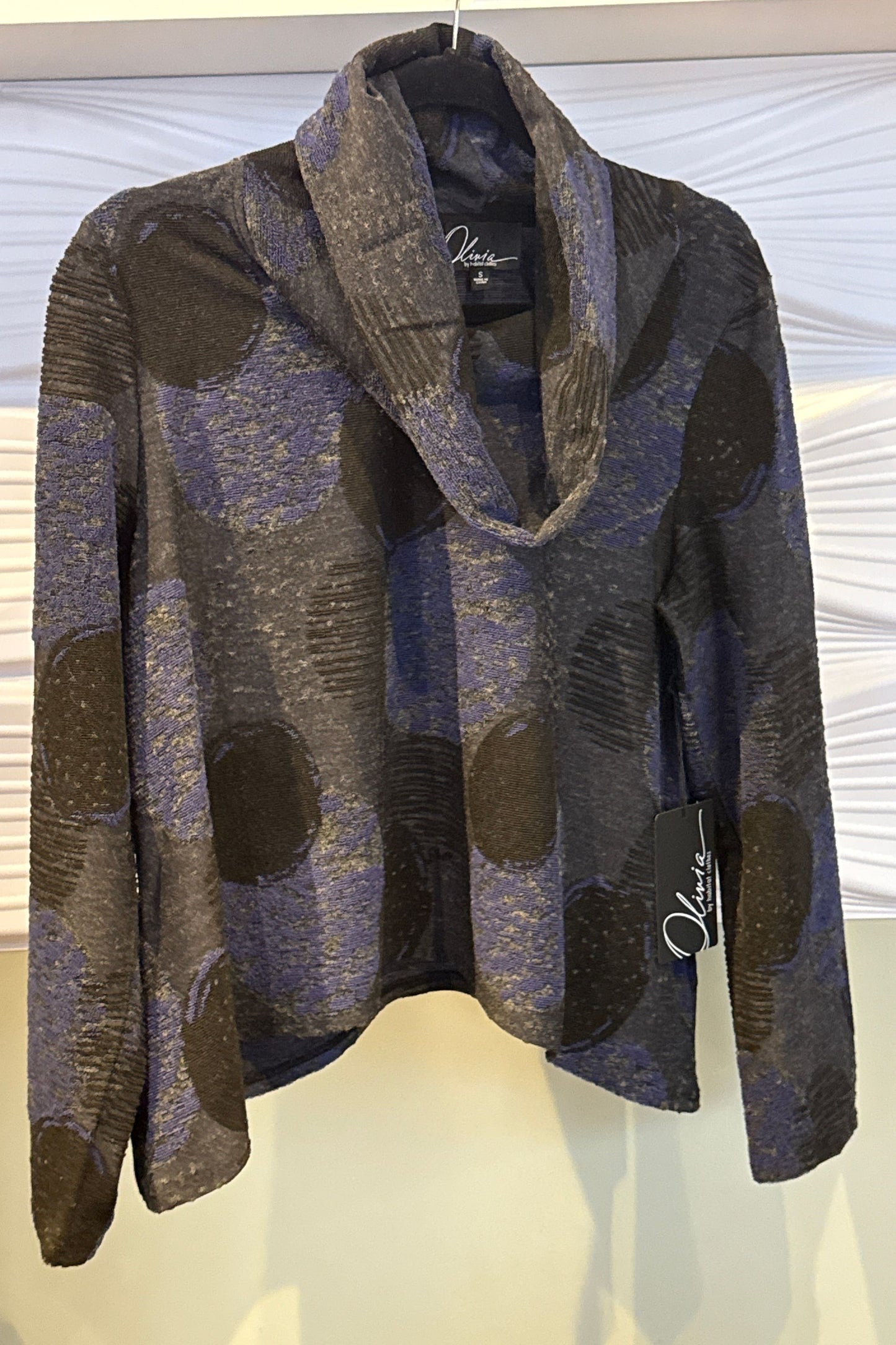 Women's Keynote Cowl Neck Top in Dusk Print - Olivia by Habitat