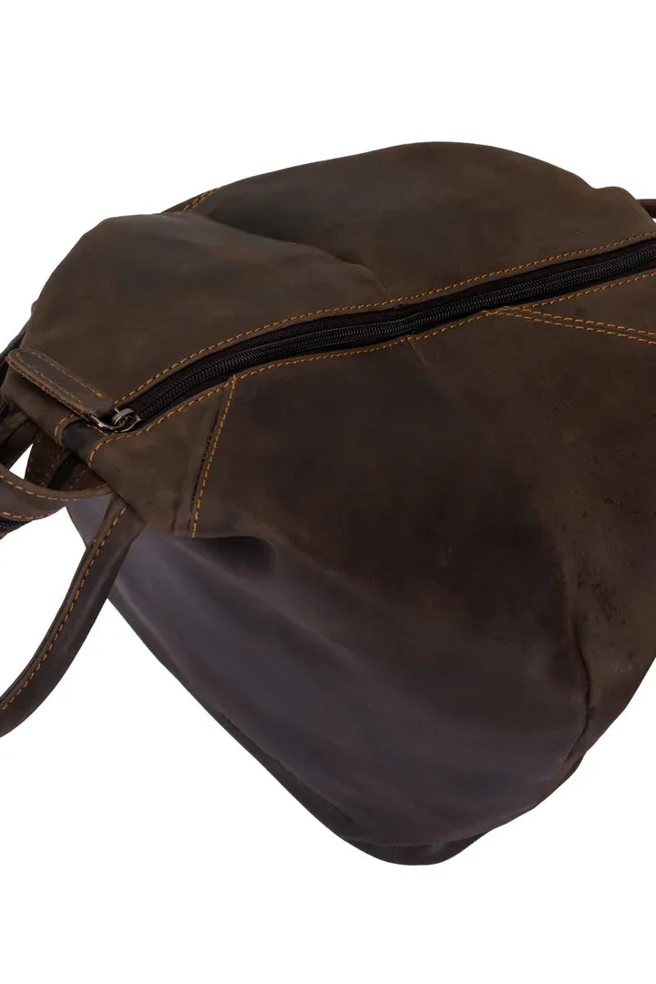 Leather Rucksack Backpack Zoe Bag by Greenwood Leather in Brown (dark) or Sandal (light)