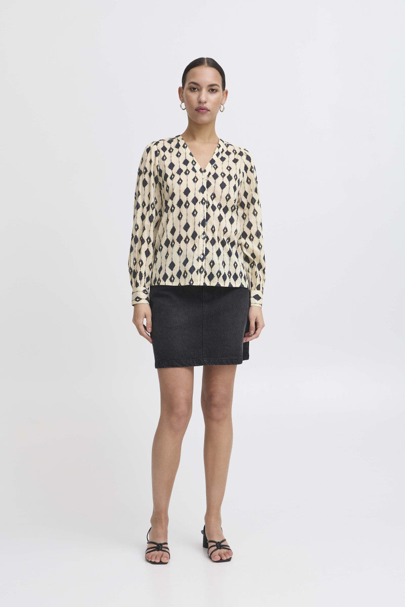 Women’s Ikat Button Up Blouse
