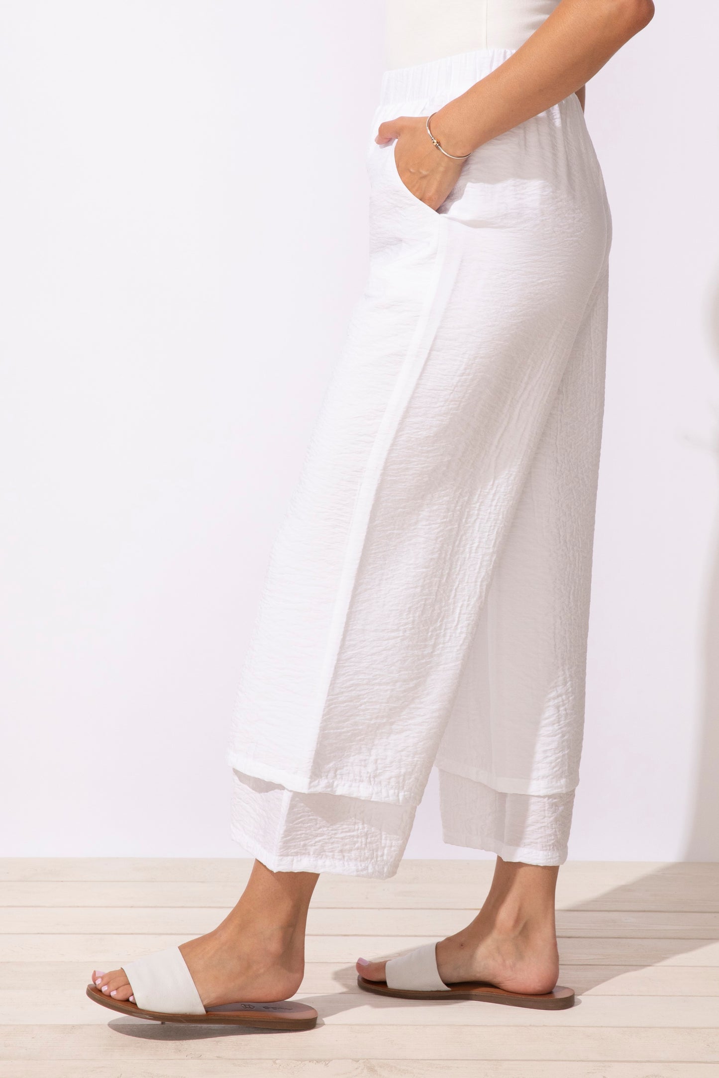 Double Layer Pant (White) - Escape by Habitat Clothing
