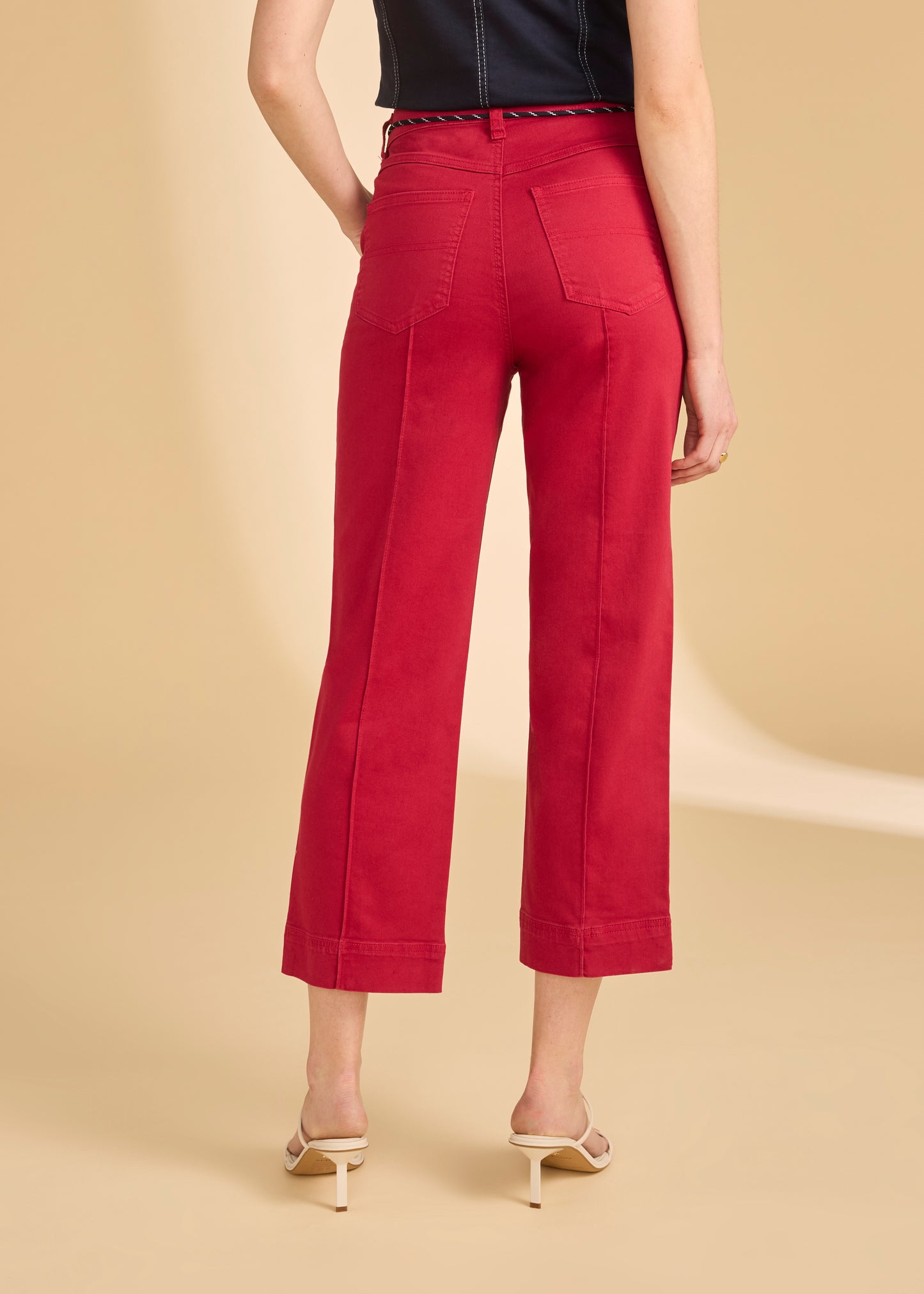 Suzanne Straight Crop in Lava Red by French Dressing Jeans