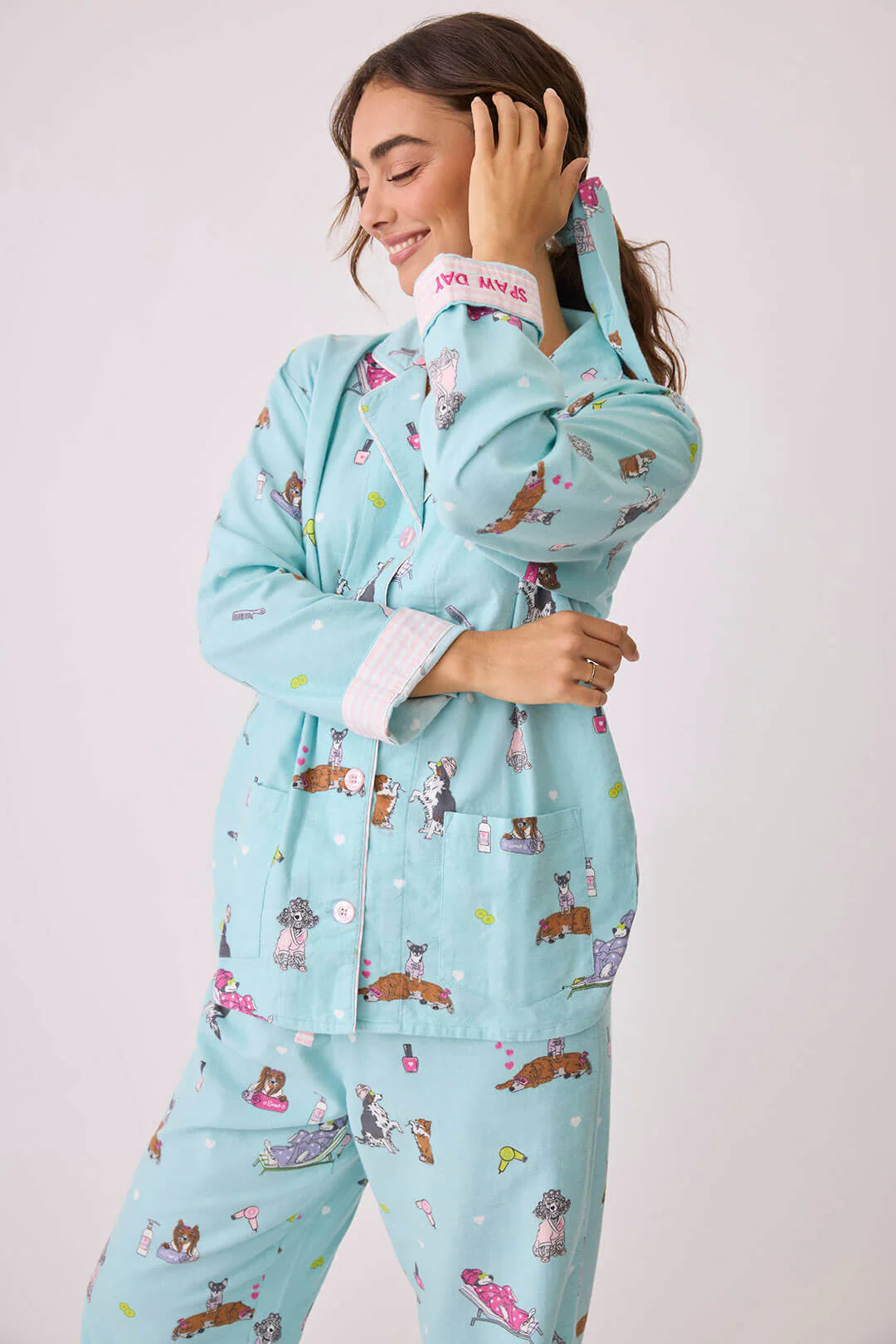 Spaw Day Flannel PJ Set by PJ Salvage **Last 2 X Small**