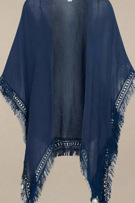 Women’s Iaxenia Kimono Cover Up in Navy Blue by ICHI