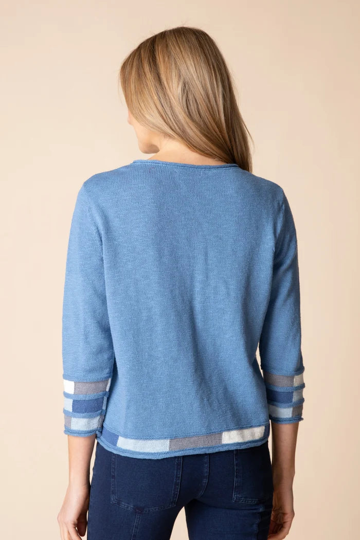 Sand & Sea Pullover in Harbour Blue