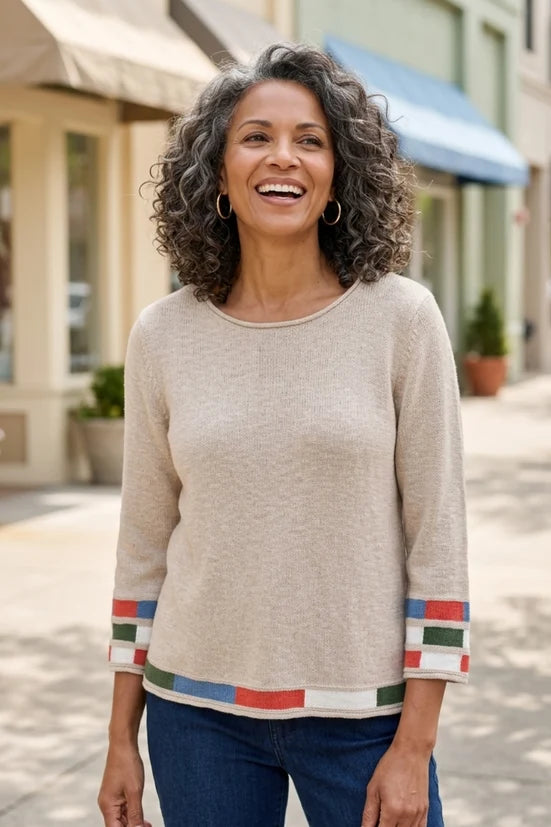 Sand & Sea Pullover in Harbour Dove Beige by Habitat Clothing