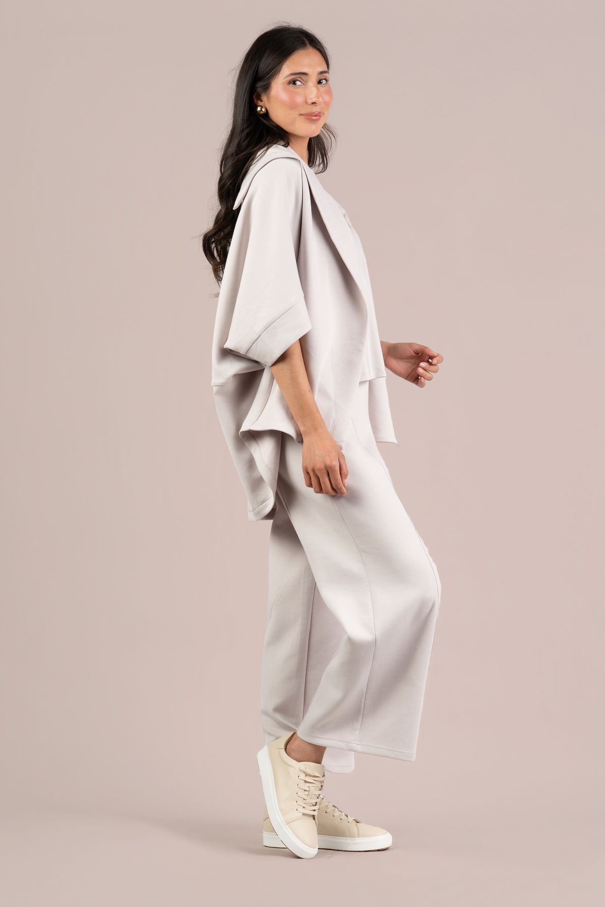 Cloud Cocoon Jacket in Ecru by SYMPLI