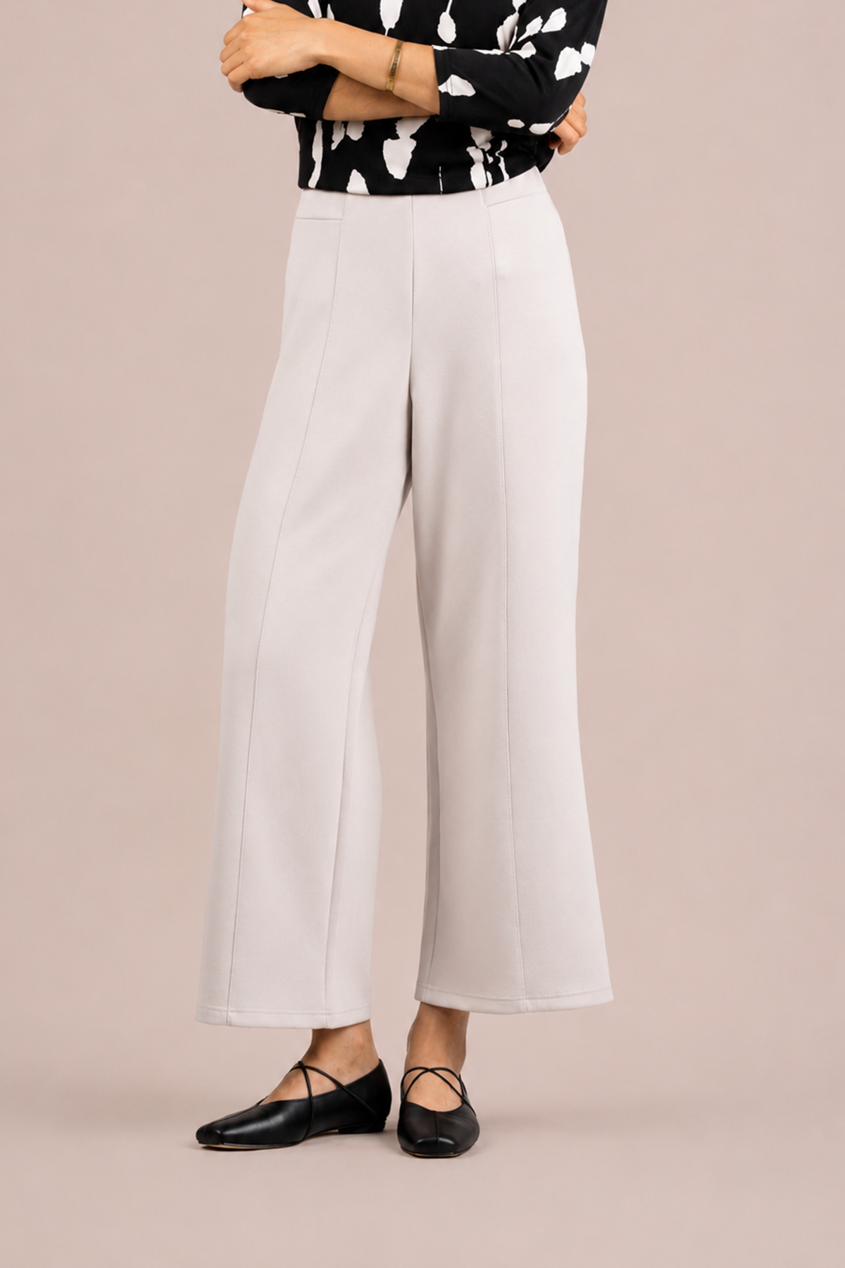Cloud Straight As It Seams Pant - in Ecru by Sympli