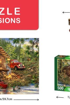 Cozy Cabin Life 500pce Puzzle by Springbok