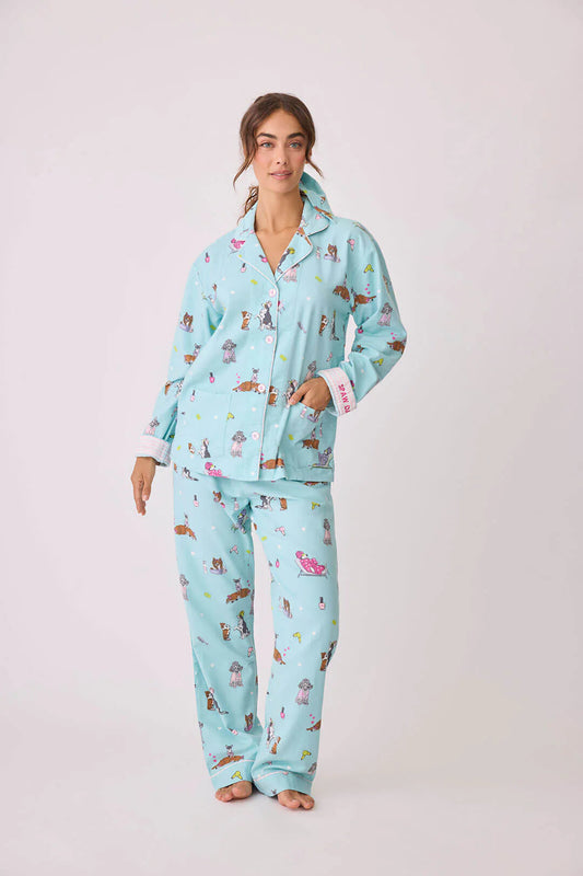 Spaw Day Flannel PJ Set by PJ Salvage **Last 2 X Small**