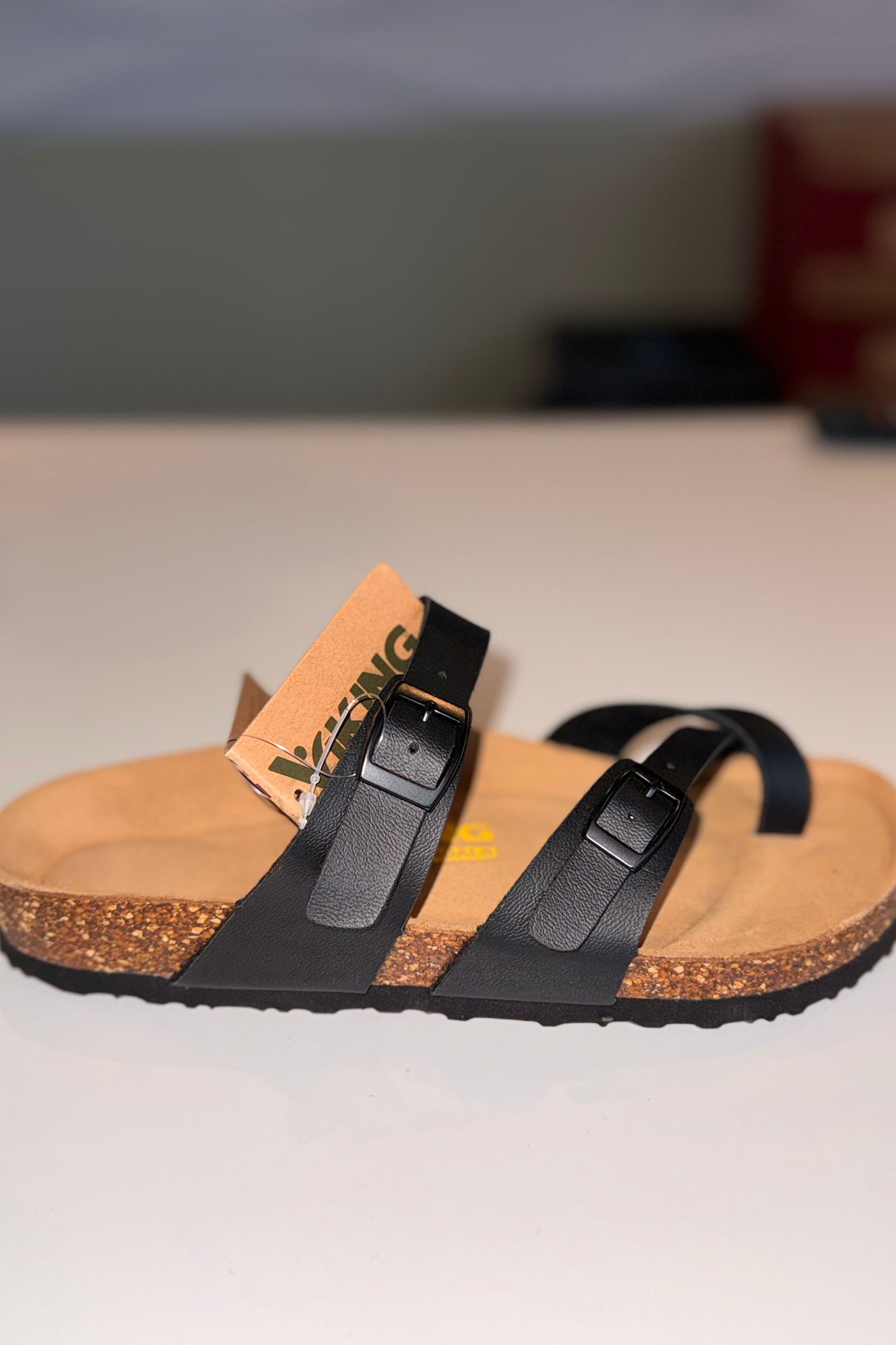 Tofino Sandal (Blue Floral Emboss or Black) by Viking Sandals