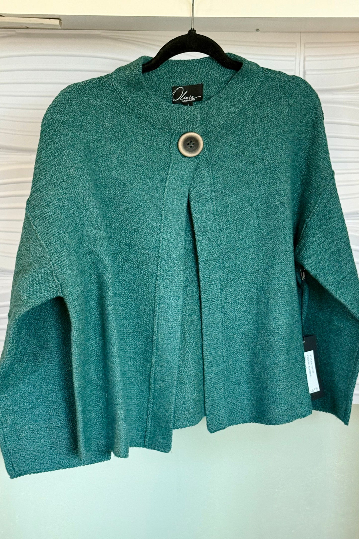 Hearth Heather Candlelight Cardigan in Marine - Olivia by Habitat 750777