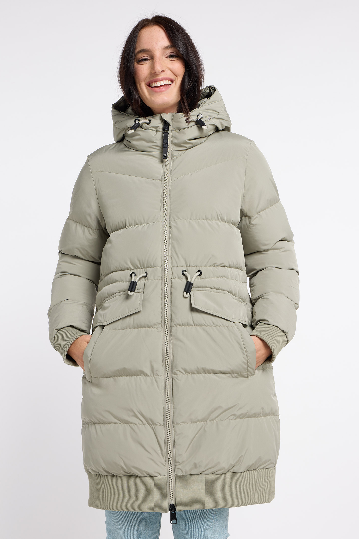 Briosh Winter Coat in Dusty Light Olive by Ragwear