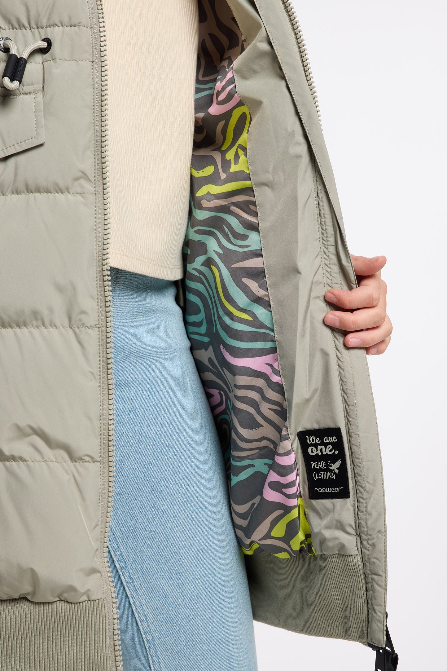 Briosh Winter Coat in Dusty Light Olive by Ragwear