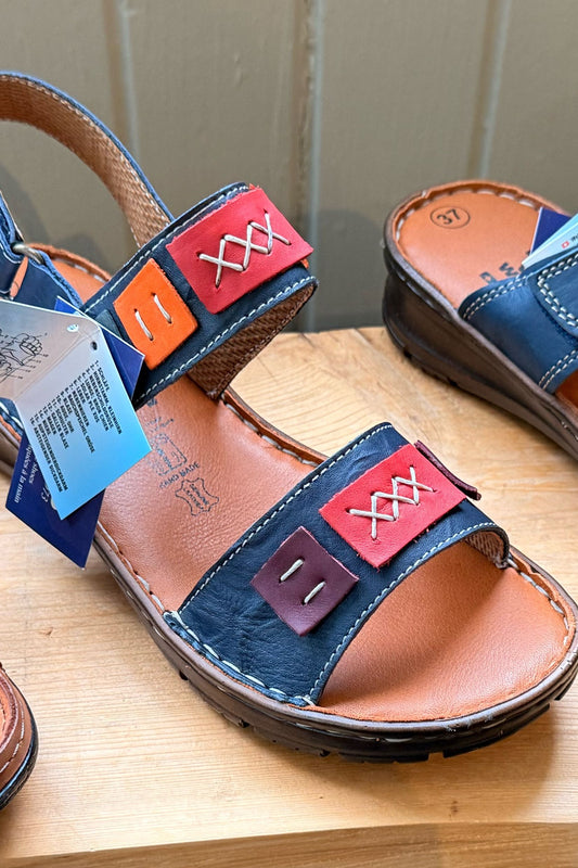 Volks Walkers Leather Back Strap Sandal – Adjustable Comfort Walking Sandal for Women