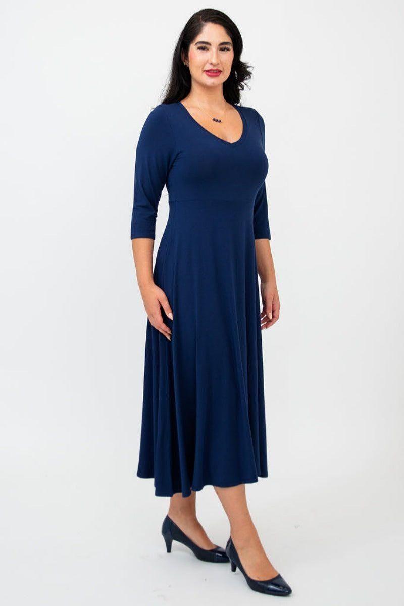 Soul Dress in Indigo Bamboo by Blue Sky Clothing