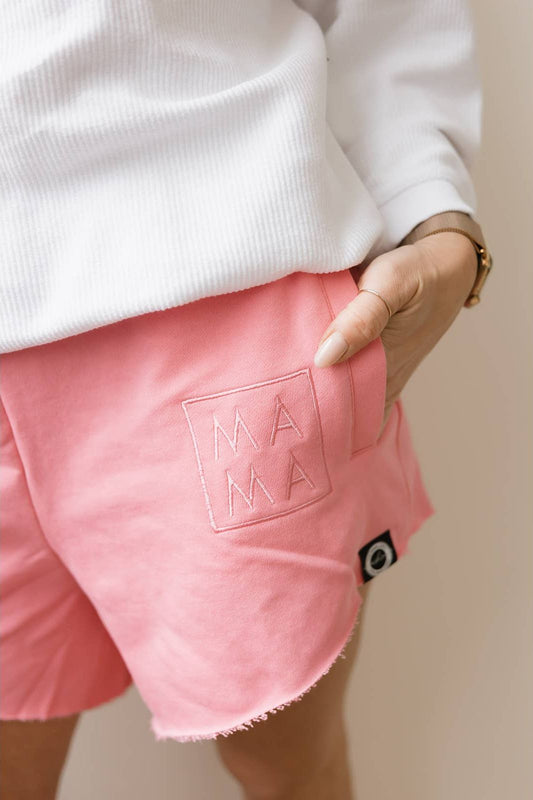 ASHCO. Jogger Shortie in Bubblegum Pink