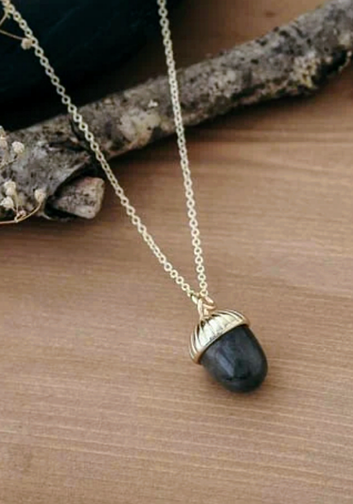 Acorn Stone Necklace