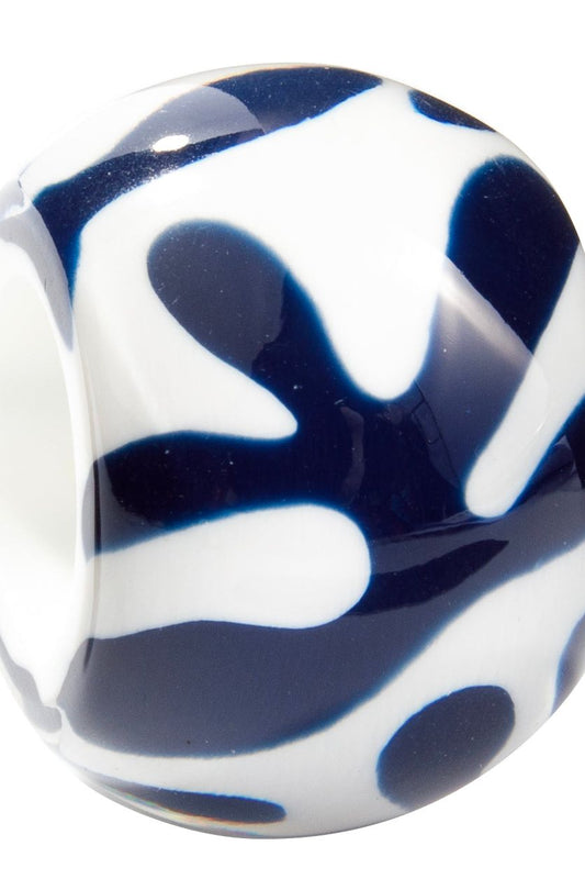 Musee (Navy/White) Resin Bead - Bliss by Zsiska