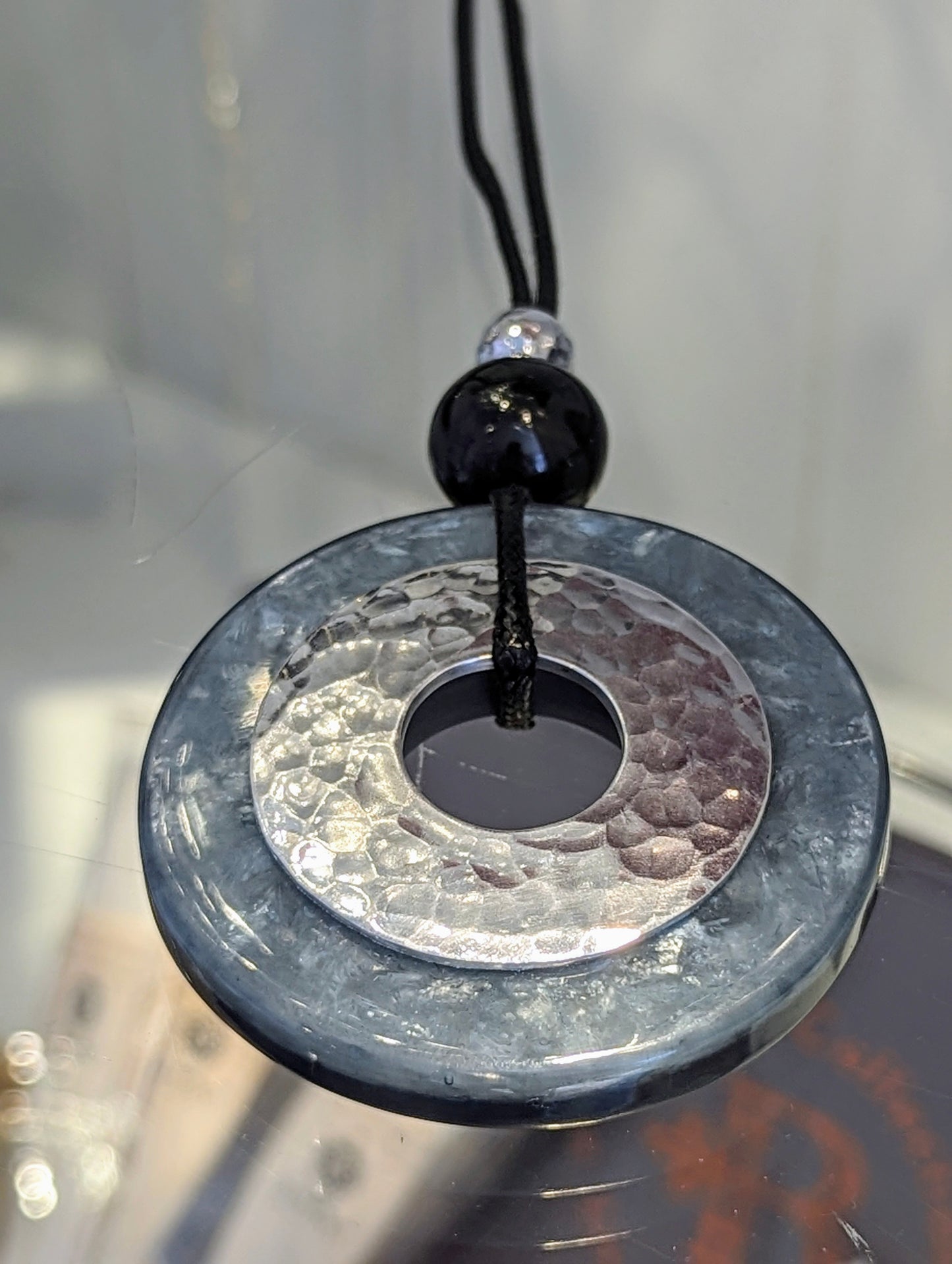 Resin Doughnut Pendant Necklace - 4 colours - MERX Jewelry