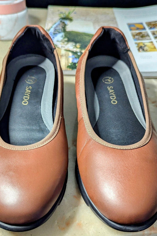 Women's  Flats  - Filbert Shoe in Cashmere Clay by SAYDO