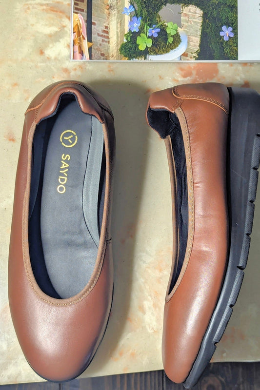 Women's  Flats  - Filbert Shoe in Cashmere Clay by SAYDO