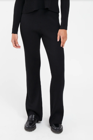 Ribbed Knit Pants (Black) by Brunette The Label final sale
