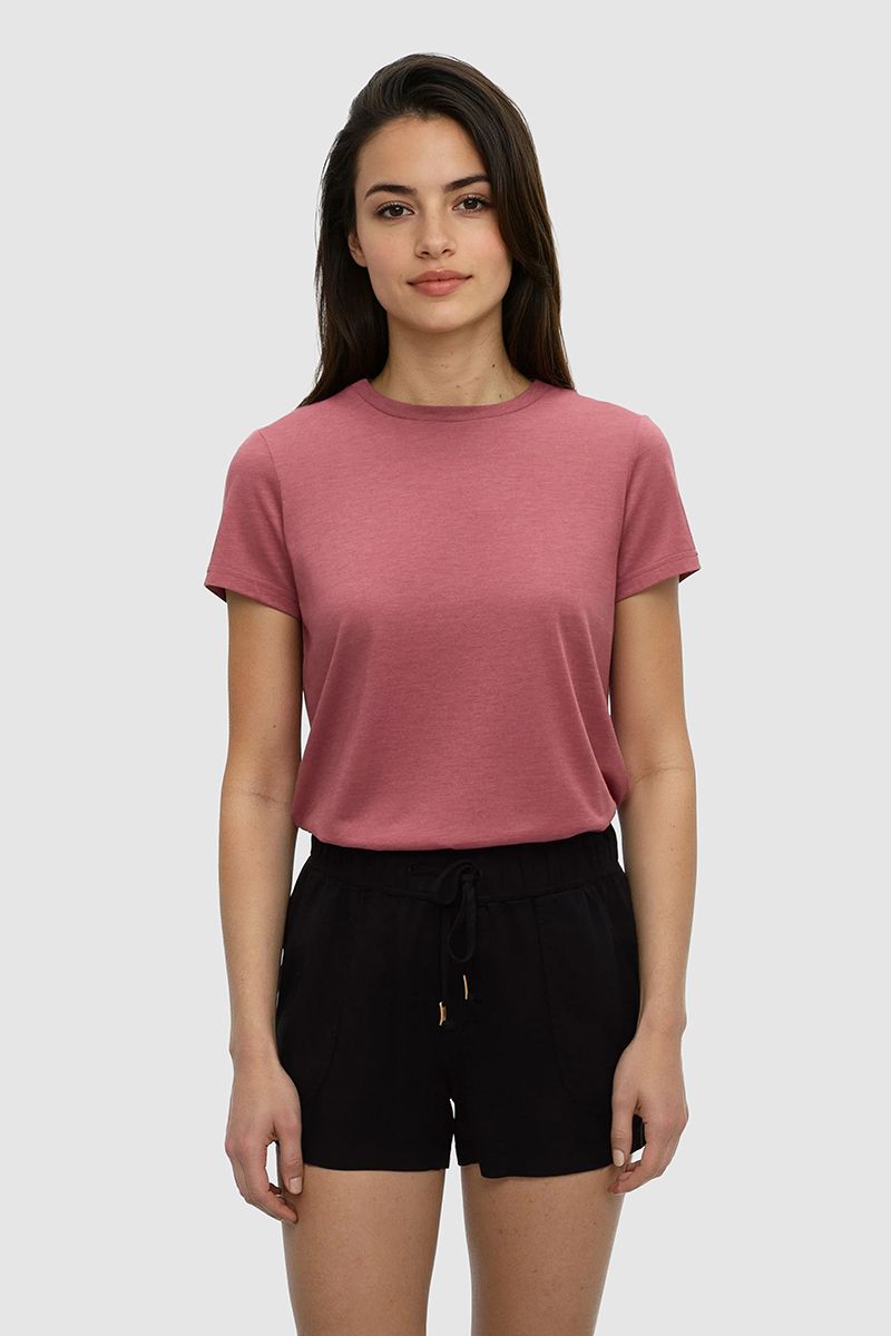 Winslow T-Shirt in Rosewood Heather by Tentree