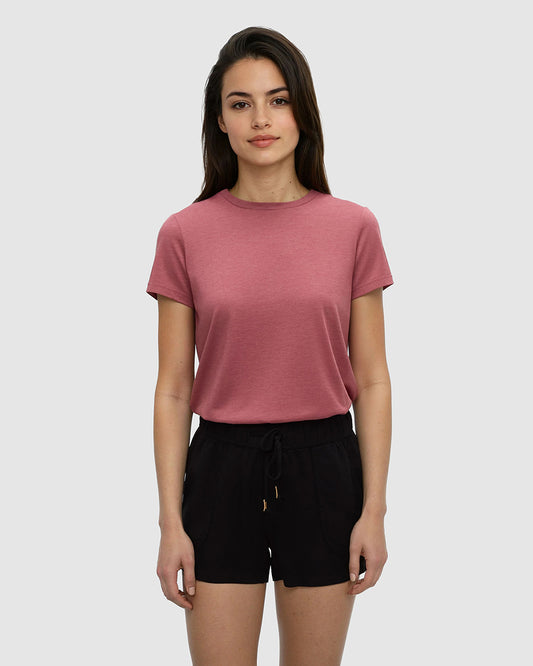 Winslow T-Shirt in Rosewood Heather by Tentree