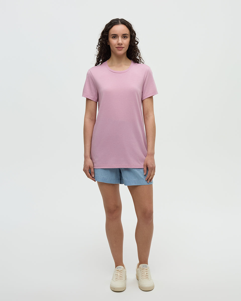 Winslow T-Shirt in Pink Sand Heather by Tentree