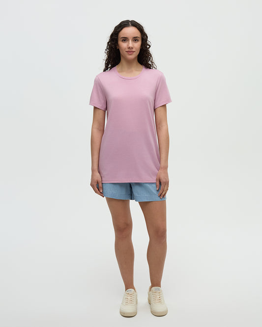 Winslow T-Shirt in Pink Sand Heather by Tentree