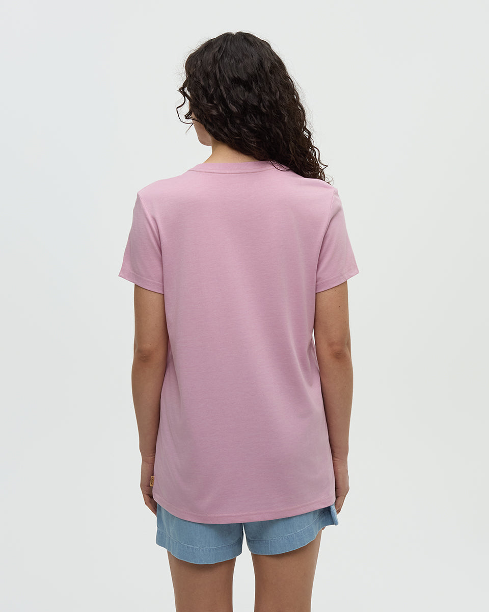 Winslow T-Shirt in Pink Sand Heather by Tentree