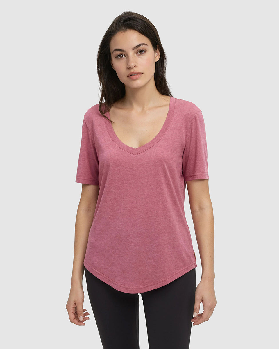 (Coming Soon) Brackley T-Shirt in Rosewood Heather by Tentree