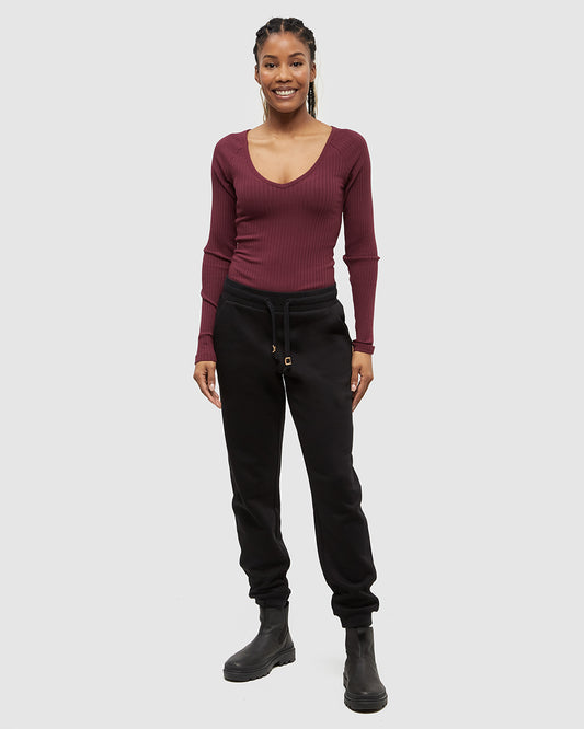 (Coming Soon) Women's Bamone Sweatpants in Meteorite Black by Tentree