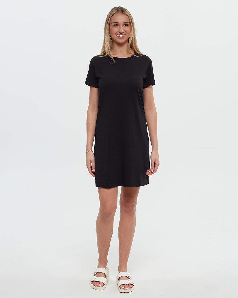 (Coming Soon) Birchwood Dress in Meteorite Black by Tentree