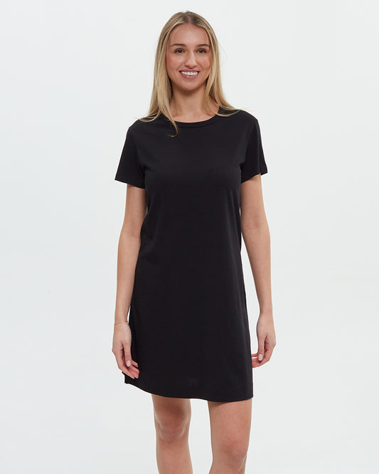 (Coming Soon) Birchwood Dress in Meteorite Black by Tentree