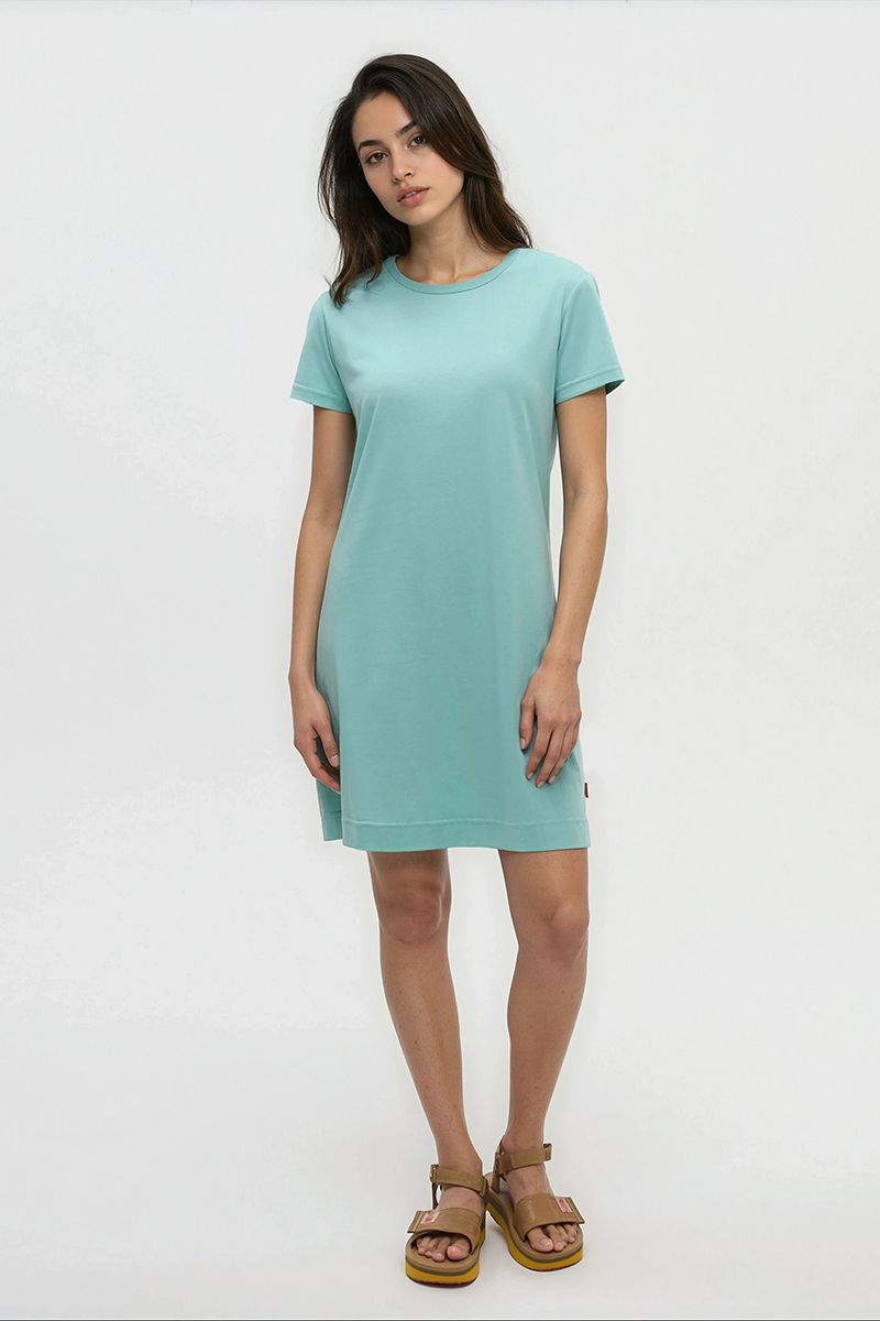 Birchwood Dress in Turquoise Sky by Tentree