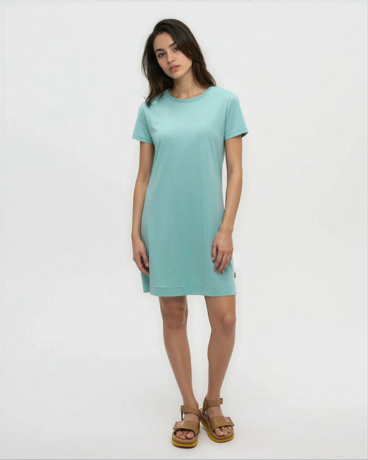 (Coming Soon) Birchwood Dress in Turquoise Sky by Tentree