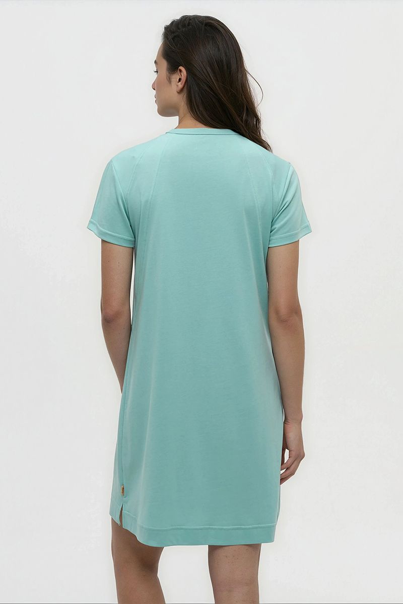 Birchwood Dress in Turquoise Sky by Tentree