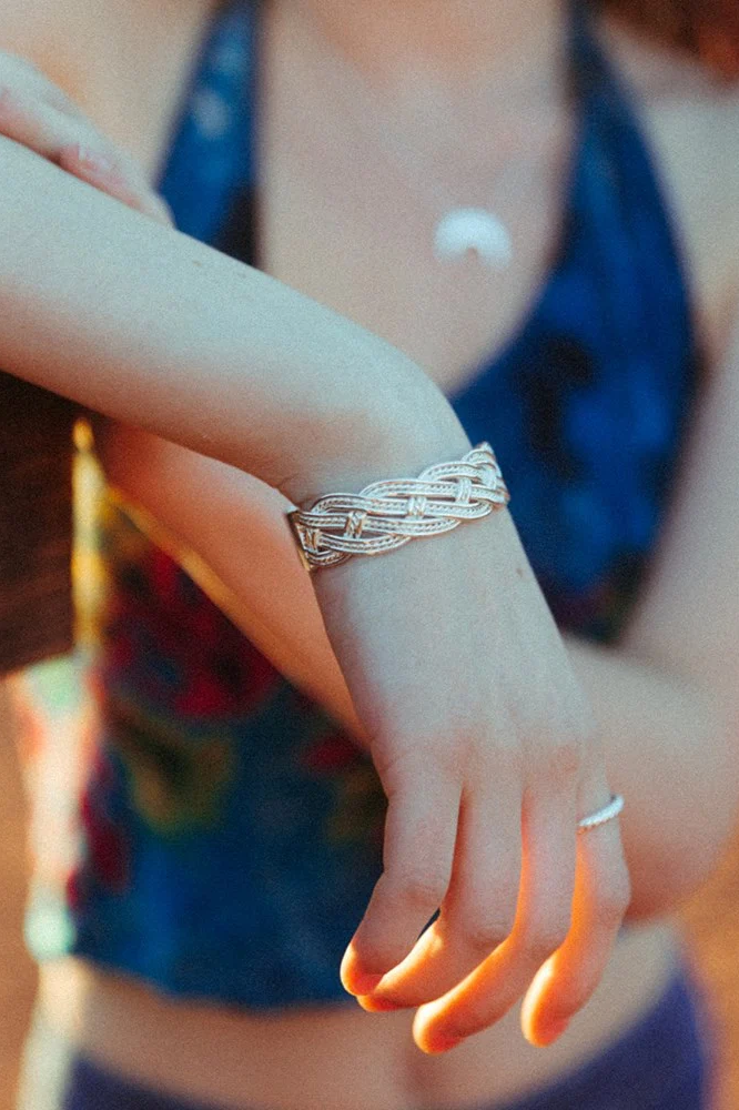 "Woven Cuff" Bracelet by Wild Abandon