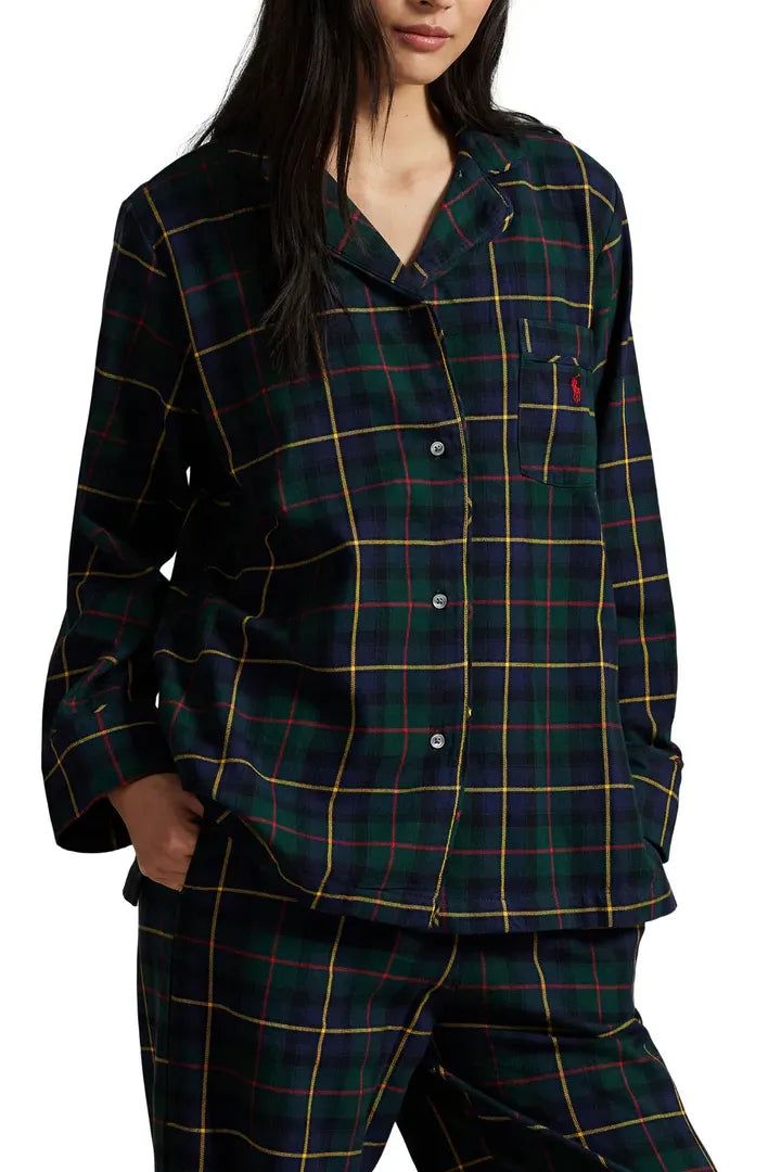 Women's Madison Flannel PJ Set- Polo Tartan by Ralph Lauren