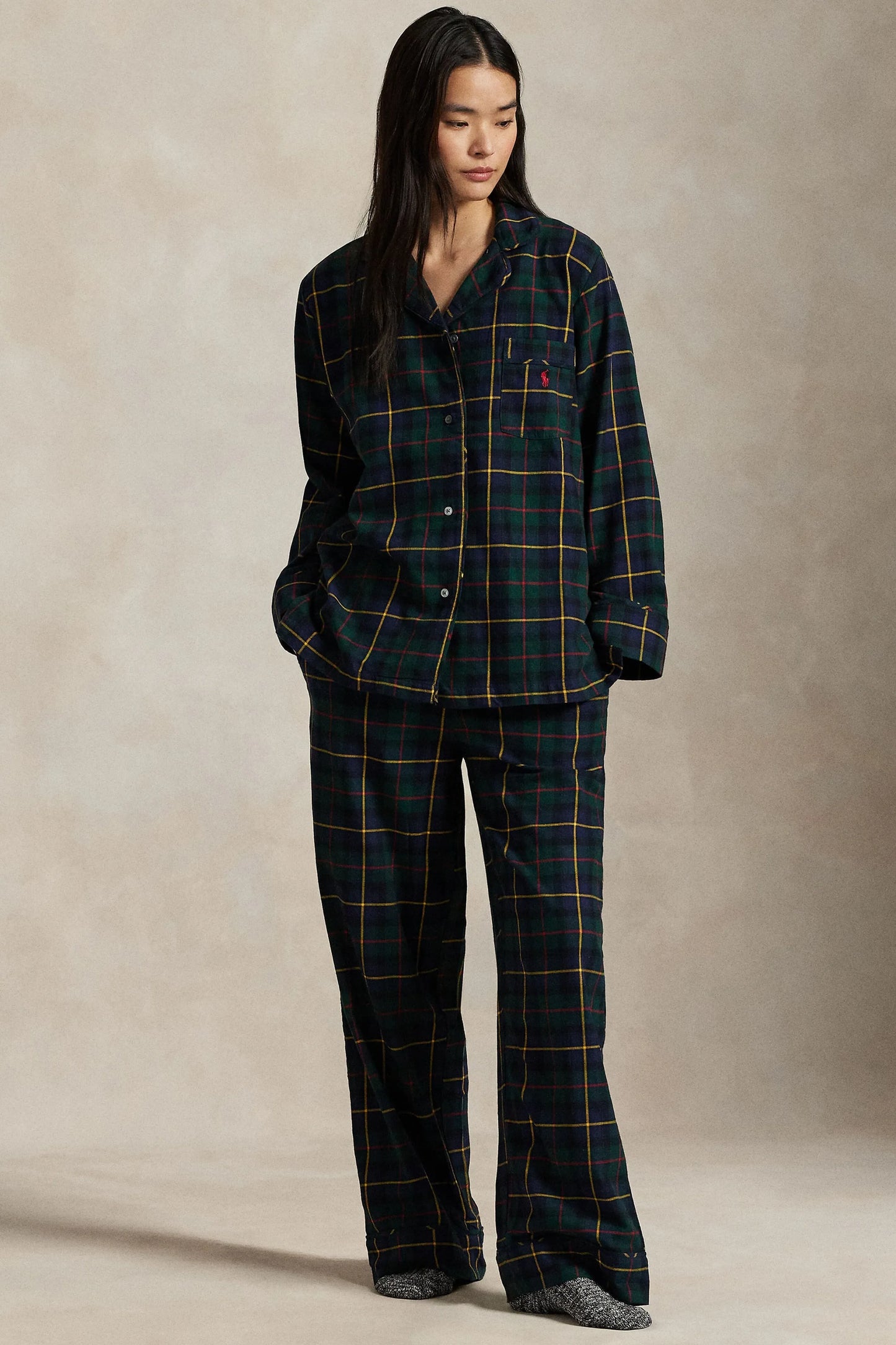 Women's Madison Flannel PJ Set- Polo Tartan by Ralph Lauren