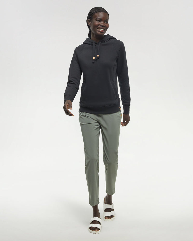 (Coming Soon!) Women's Elm Hoodie in Meteorite Black by Ten Tree