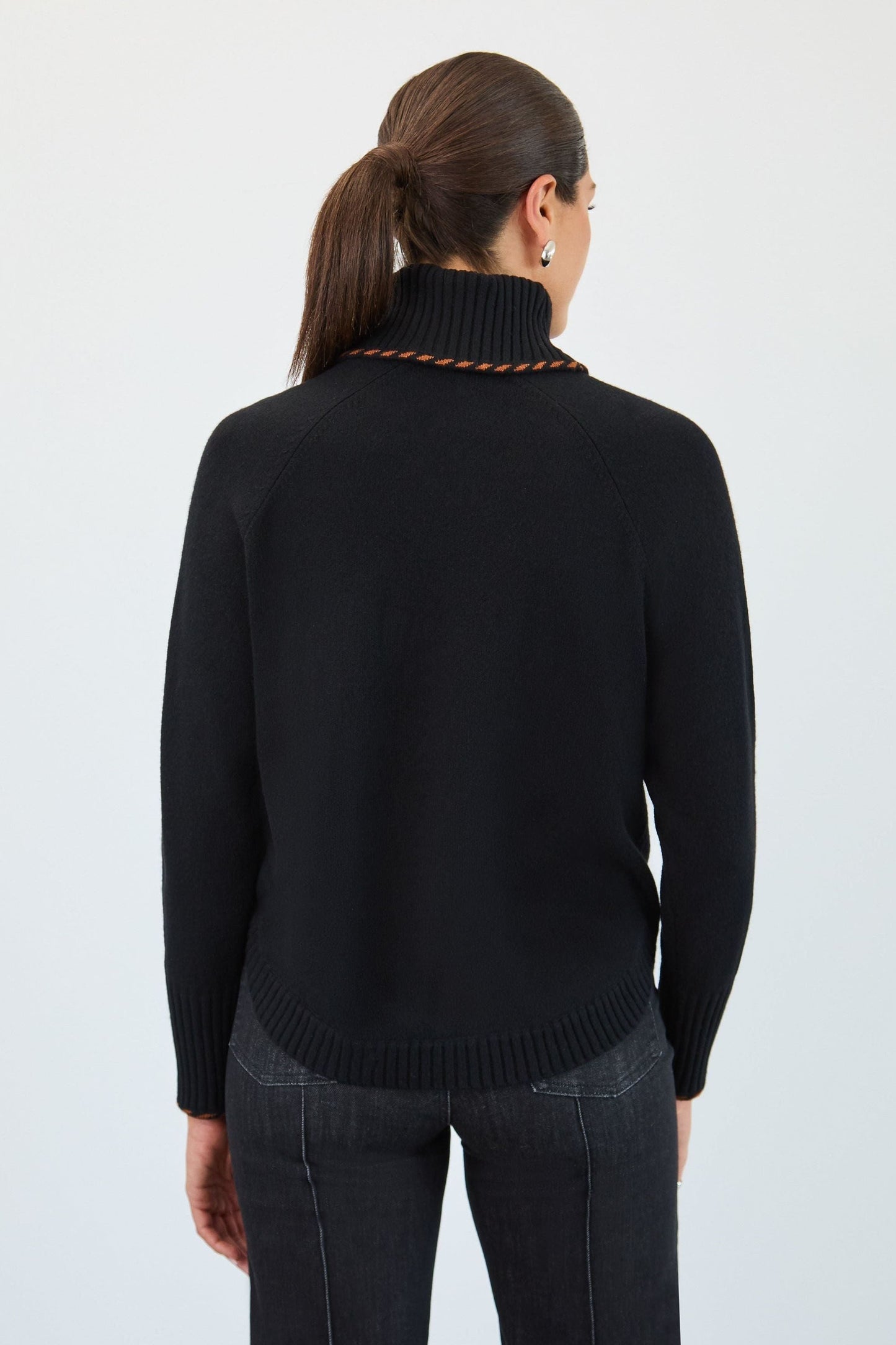 Cowl Neck Sweater in Black by French Dressing Jeans