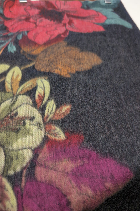 Cashmink Dark Floral Scarf Fraas