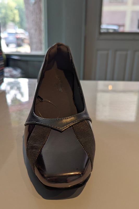 Women's Silver Grey Dress Shoe by Stefania Italy