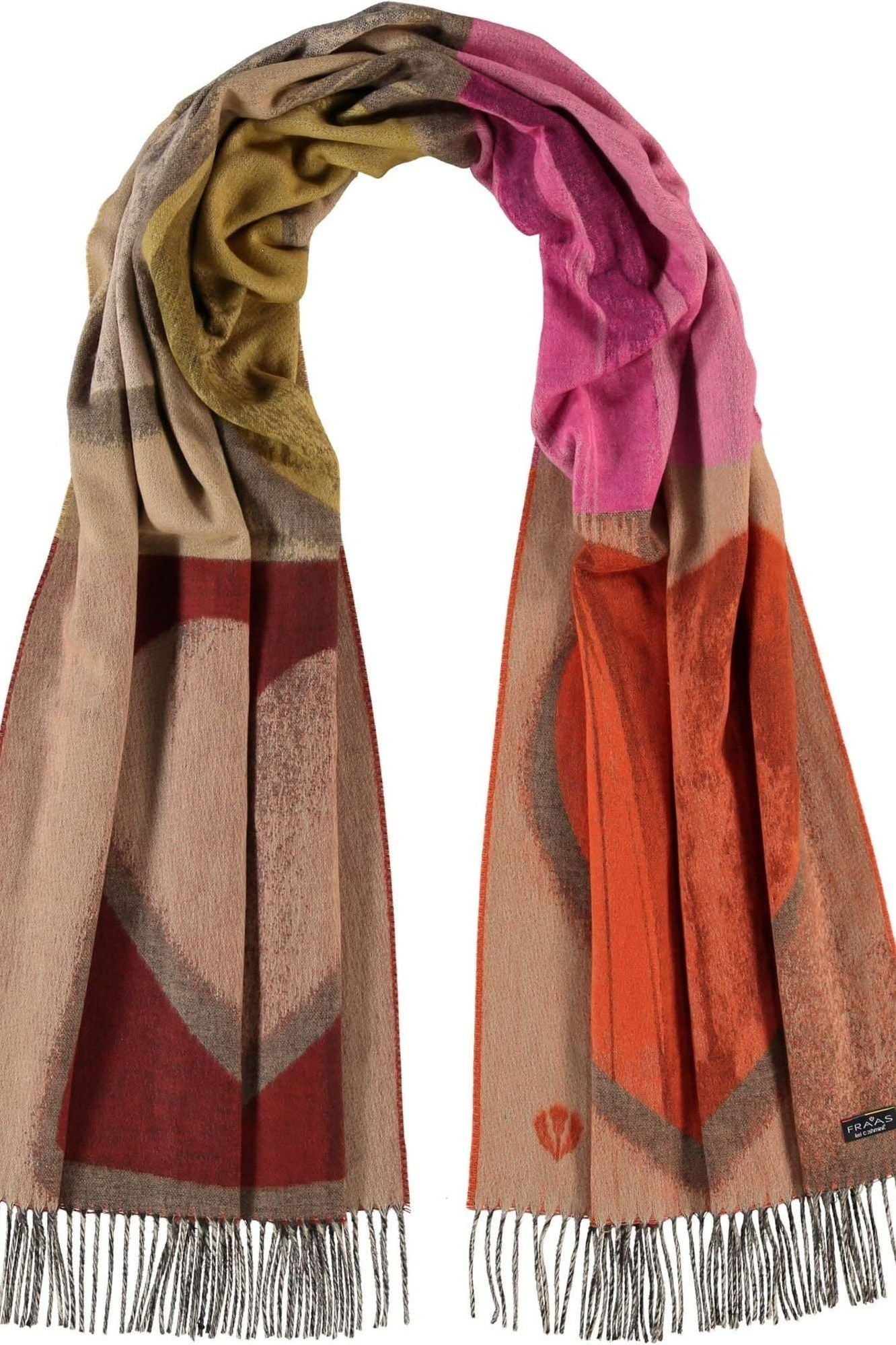 Brush Stroke Hearts Scarf by Fraas