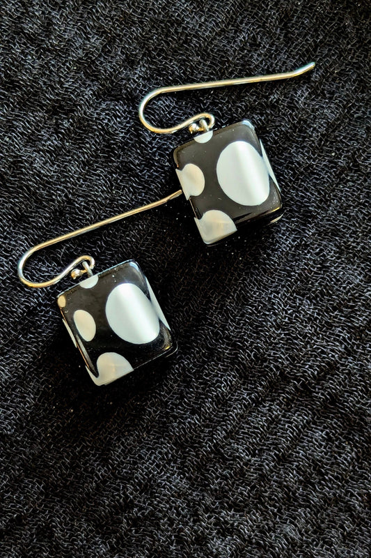 Itsy Bitsy Cube Dots Earrings by Zsiska Designs