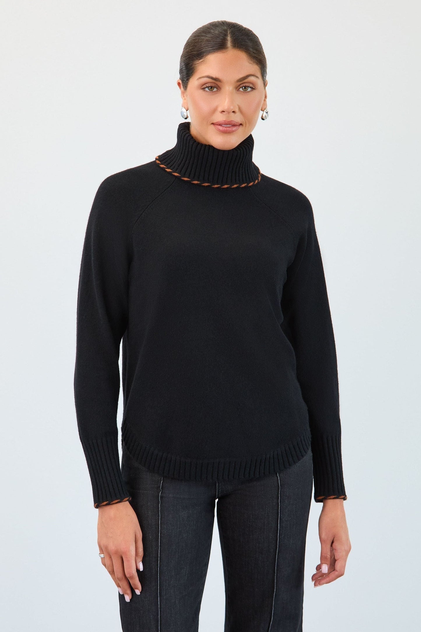 Cowl Neck Sweater in Black by French Dressing Jeans
