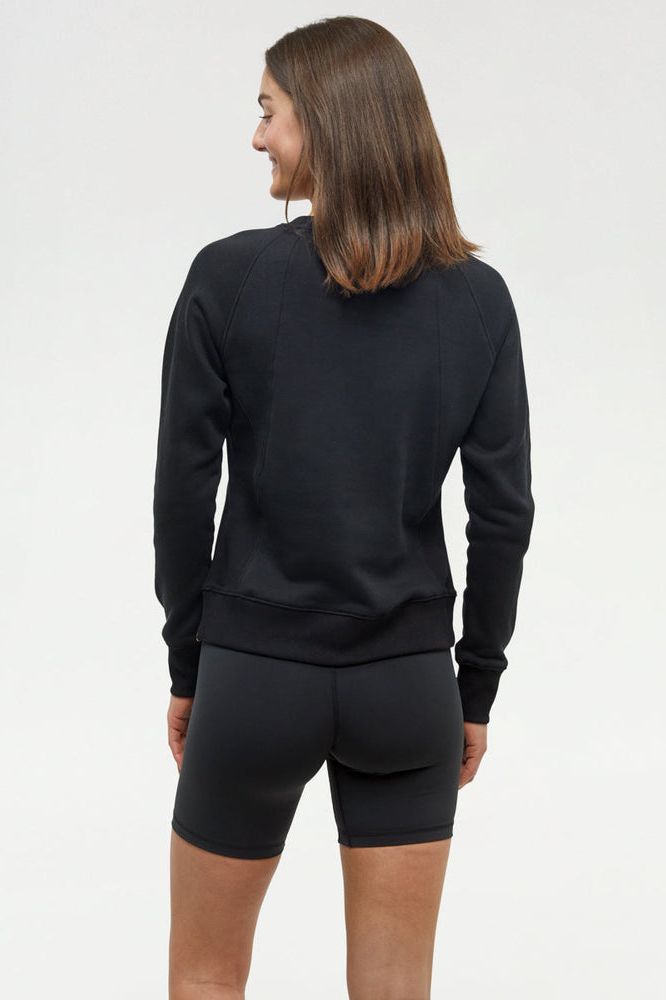Women's Elm Crew in Black by Tentree
